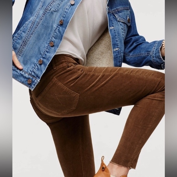 MOTHER The Looker Ankle Fray Corduroy - Picture 2 of 10